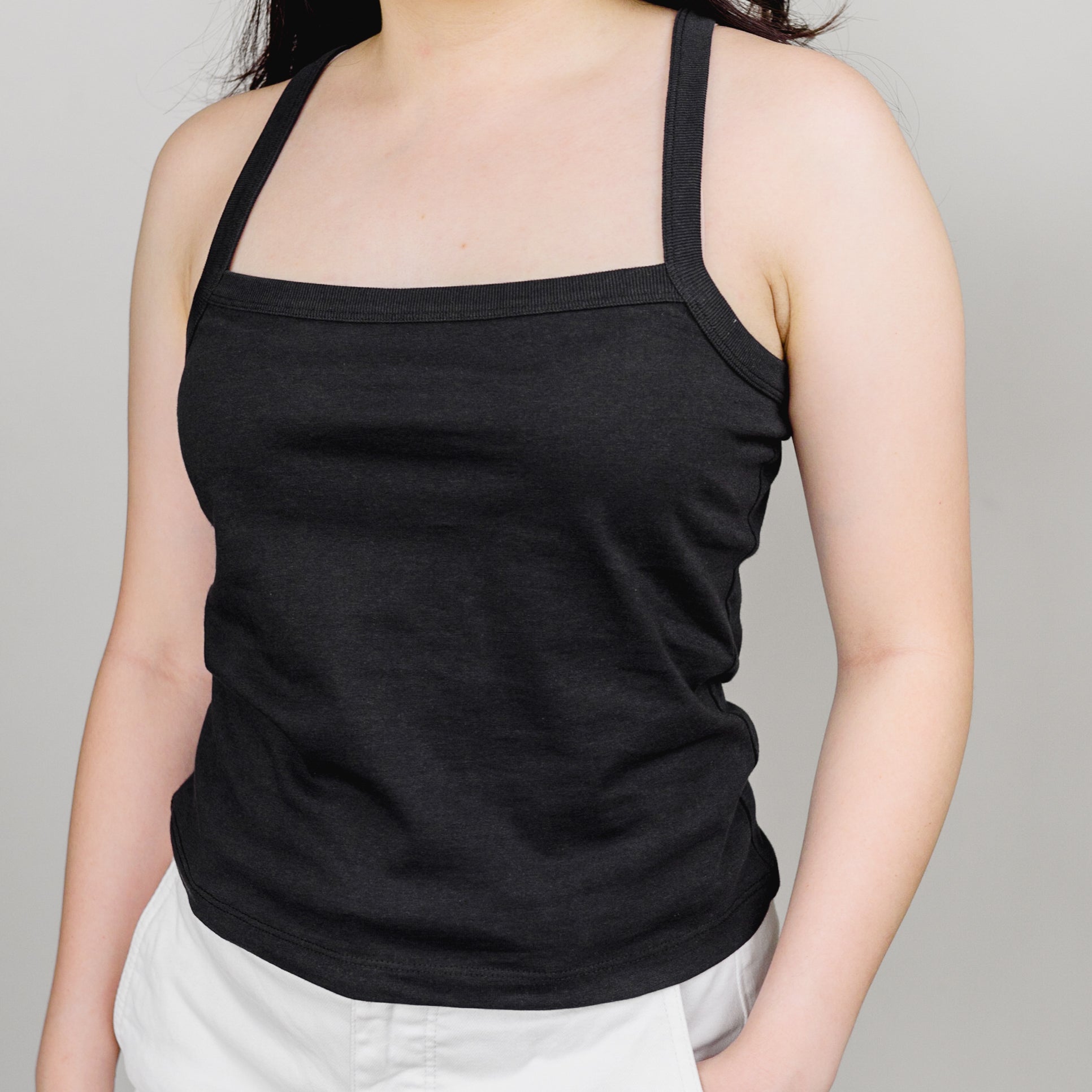Cami Tank 1.0 in Black  Tortoise The Label's Organic Clothes